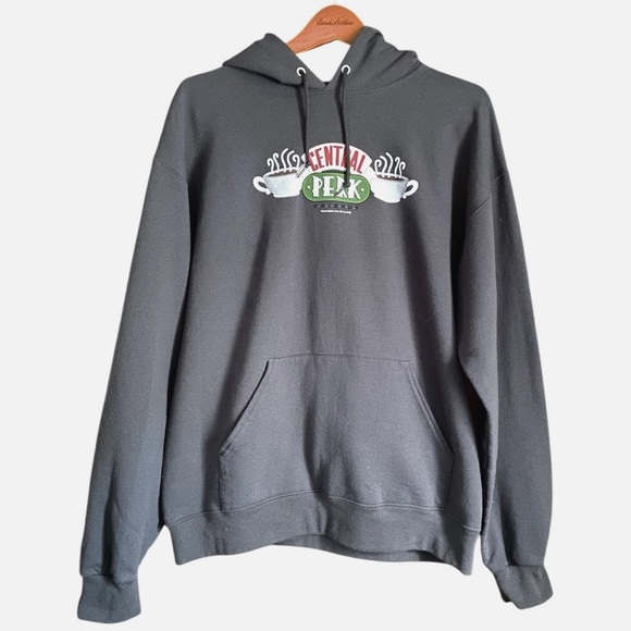 Jerzees Tops - FRIENDS Gray Graphic Hoodie Sweatshirt Size L